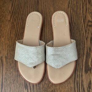 Johnston & Murphy Champagne Leather Sandals Size 8.5